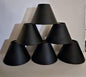 Elegant Black Parchment Chandelier Set chandelier-lamp-shades Adrianas Specialty Lamp Shades