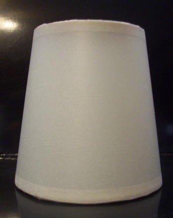 Elegant Off White Parchment Paper Candelabra Shade - Specialty Shades