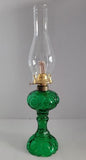 Emerald Green Hurricane Oil Lamp lamps Adrianas Specialty Lamp Shades