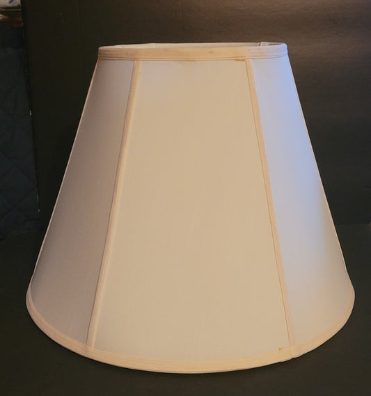 Large Cream Silk Empire Shade large silk lamp shade Adrianas Specialty Lamp Shades