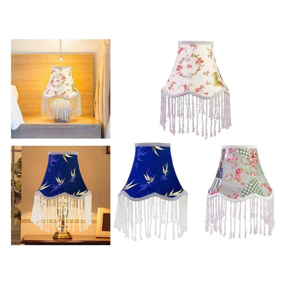 European Lampshade for Pendant Light Shade Lamp Shade with Fringe Beads Lamp fringed lamp shades Specialty Shades