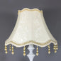 European Style Pearl Tassel Table Lamp Shade With Fringe Fringed Lamp Shades Adrianas Specialty Lamp Shades A