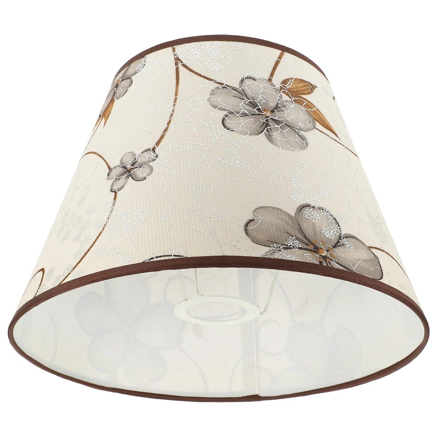 Flower Pattern Lampshade Medium Drum Lamp Shade European Style Lampshade Fabric Cloth Pendant Light Cover Vintage Lamp Shades Lamp Shades Adrianas Specialty Shades