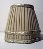 French Beige Chandelier Shade with Gallery - Elegant Lighting Upgrade odd-lots Adrianas Specialty Lamp Shades