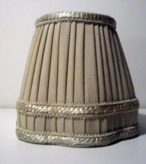 French Beige Chandelier Shade with Gallery - Specialty Shades