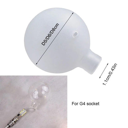 Frost Clear Glass Shade Replacement for G4 Socket Lamp Shades Adrianas Specialty Shades