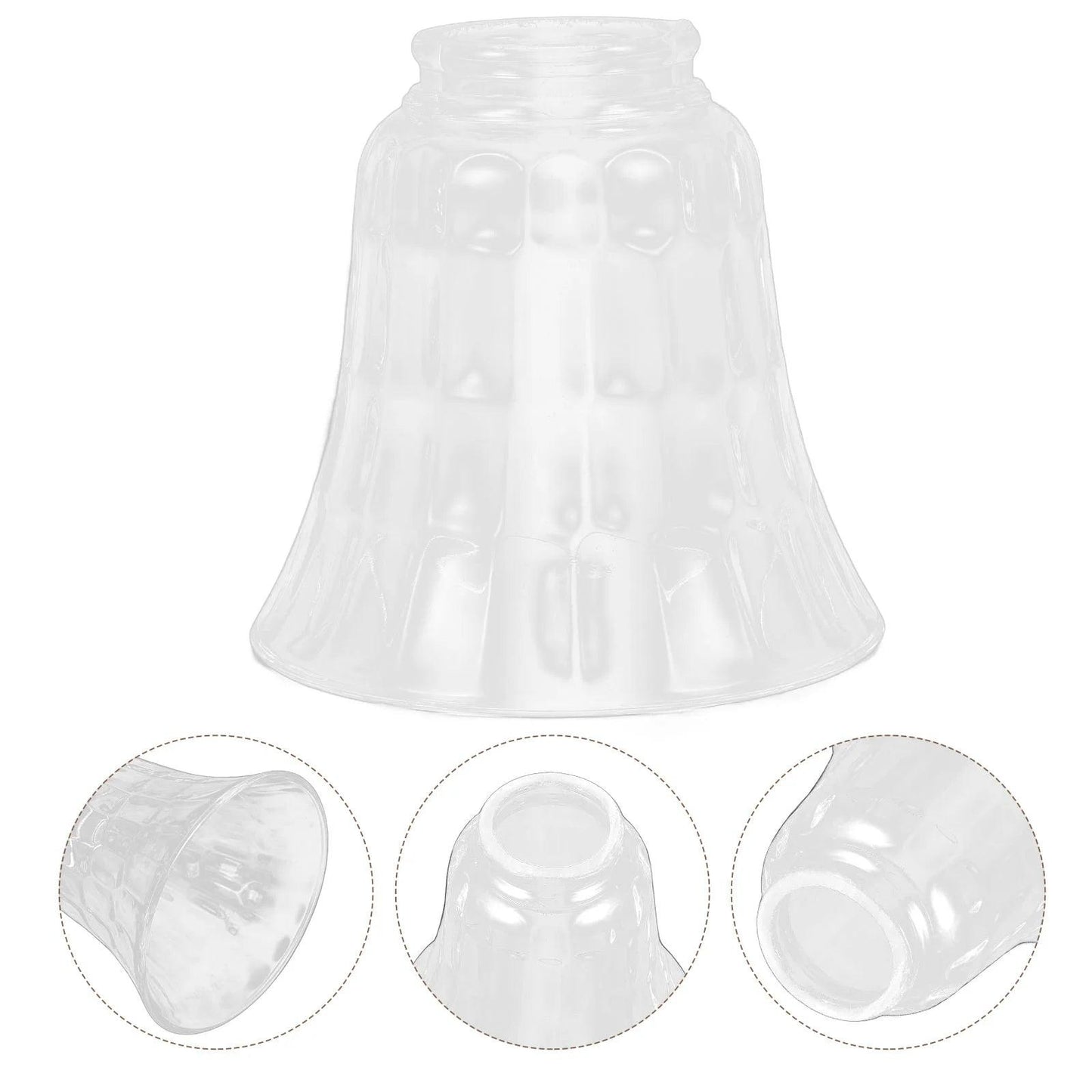 Glass Lampshade Replacement Shades for Pendant Light Bulb Covers Bare Ceiling Accessories - Adrianas Specialty Lamp Shades