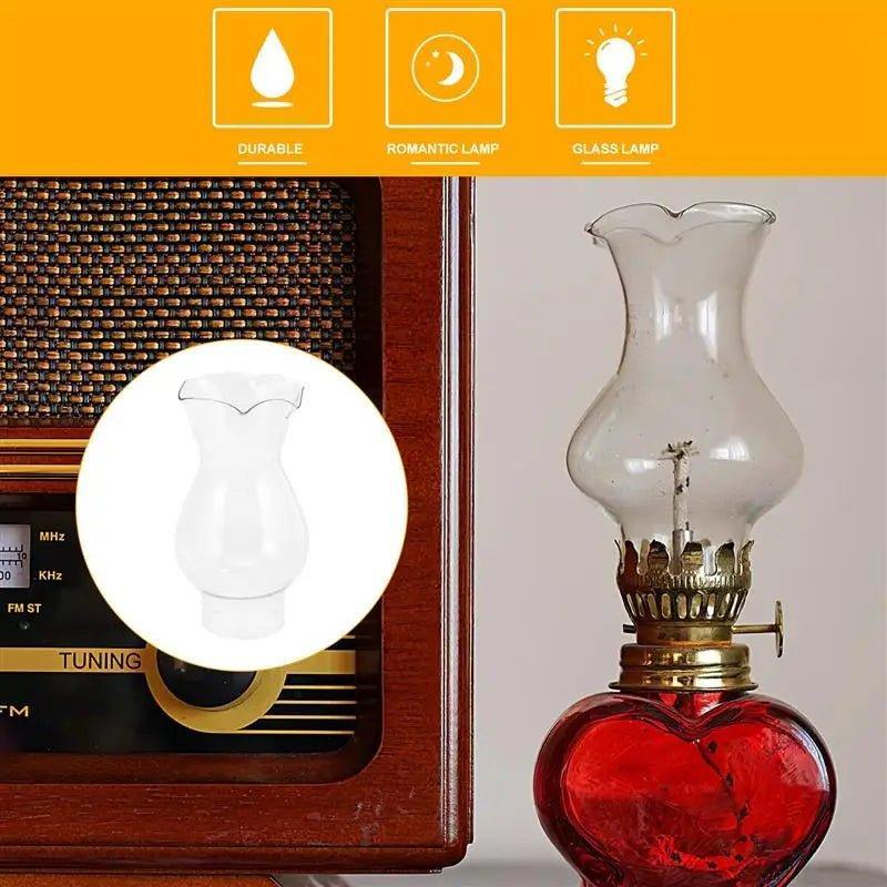 Glass Oil Lamp Shade Kerosene Lamp Cover for Home Decoration - Adrianas Specialty Lamp Shades