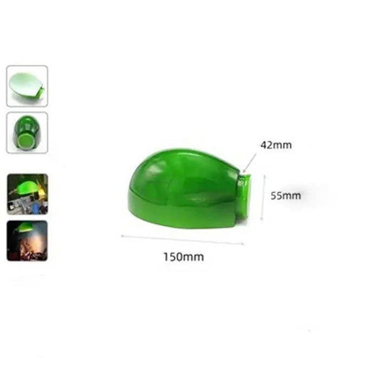 Green Glass Lamp Shade Replacement with Reverse or Flat Hole Fitter - Adrianas Specialty Lamp Shades