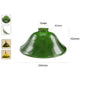 Green Glass Lamp Shade Replacement with Reverse or Flat Hole Fitter pendant lamp shades Adrianas Specialty Lamp Shades 04 9 1/2 inches