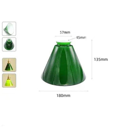 Green Glass Lamp Shade Replacement with Reverse or Flat Hole Fitter pendant lamp shades Adrianas Specialty Lamp Shades 08 7 inch diameter