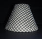 Grey Checkered Plaid Chandelier Shade chandelier-lamp-shades Adrianas Specialty Lamp Shades