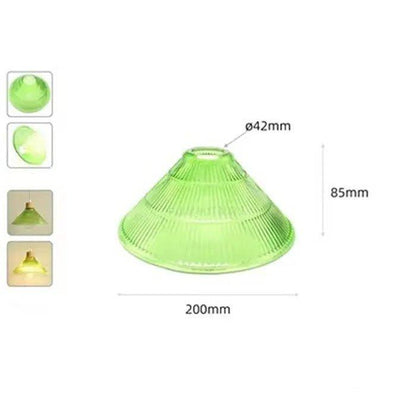 GY-LA-078 - Green Pendant Lamp Shades green lamp shades Adrianas Specialty Lamp Shades 13 - Diameter 8 inches