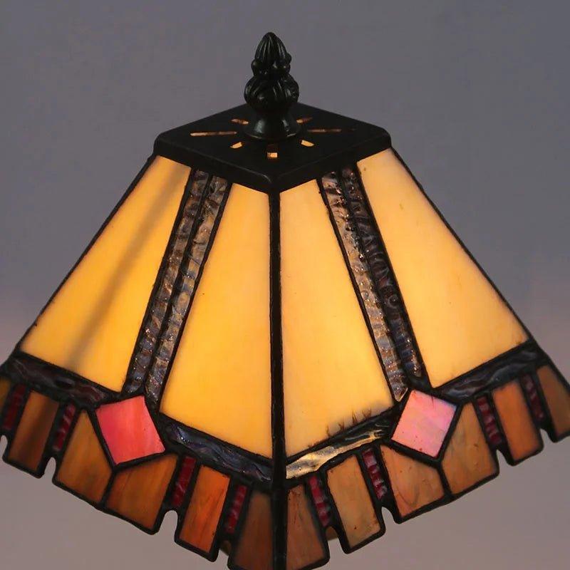 LHJ-DD0818046 -  Mini Square Stained Glass Lampshade - Adrianas Specialty Lamp Shades