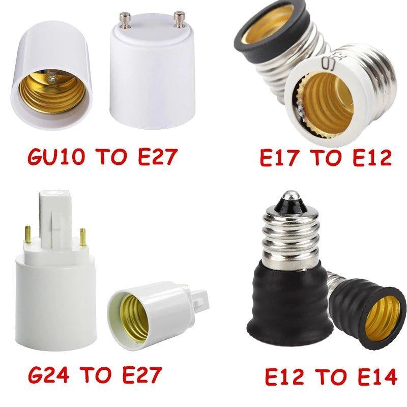 Light Bulb Adaptor Socket Bases Lamp Holder Converter Bulb Socket Extender - Adrianas Specialty Lamp Shades