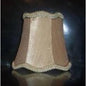 Luxurious Gold Scallop Silk Clip-On Lamp Shades chandelier-lamp-shades Adrianas Specialty Lamp Shades