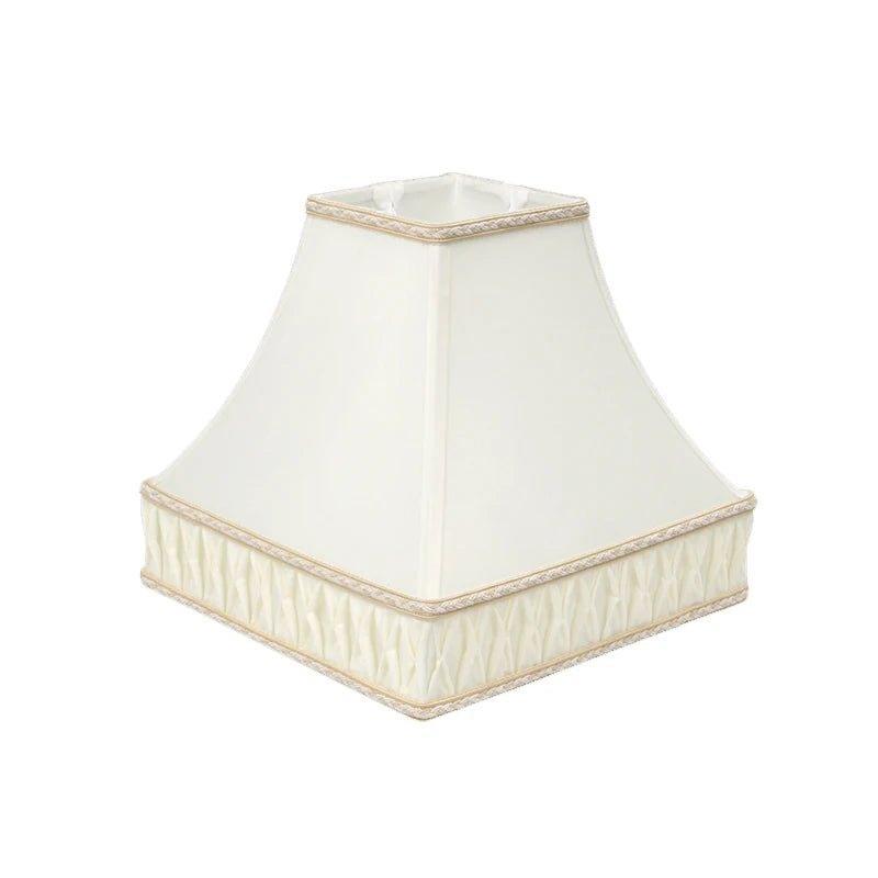 Medicci Home Square Lamp Shade silk lamp shades Adrianas Specialty Lamp Shades Size 4 1/2 inch top diamter x10 inch bottom x 9 inch height