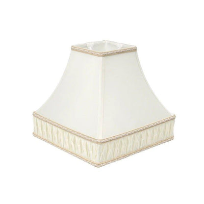 Medicci Home Square Lamp Shade silk lamp shades Adrianas Specialty Lamp Shades Size 4 1/2 inch top diamter x10 inch bottom x 9 inch height