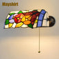 Stained Glass Wall Sconce Vintage Led Wall Light - Adrianas Specialty Lamp Shades