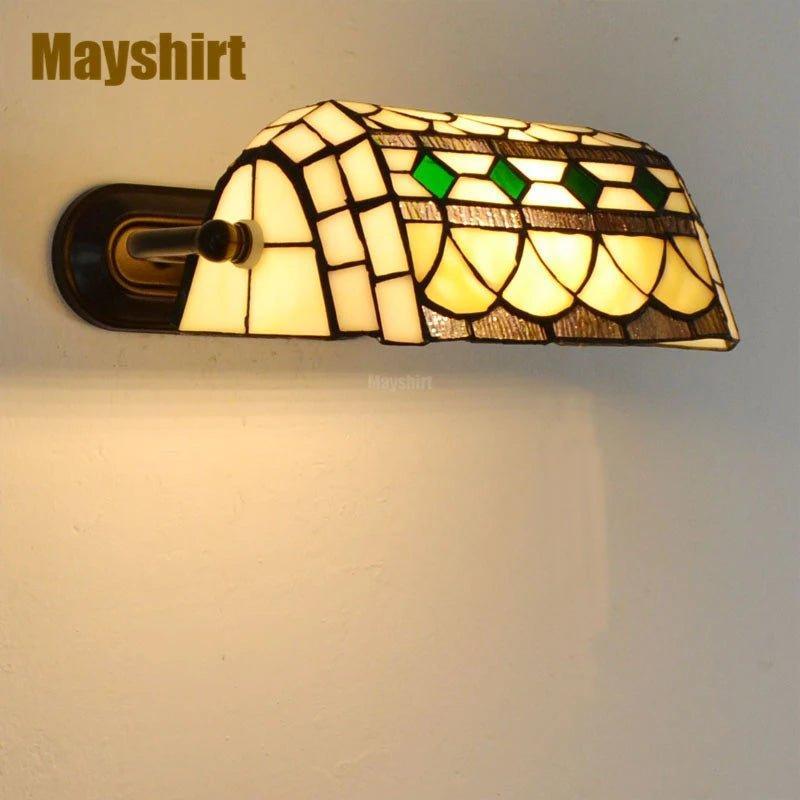 Stained Glass Wall Sconce Vintage Led Wall Light - Adrianas Specialty Lamp Shades