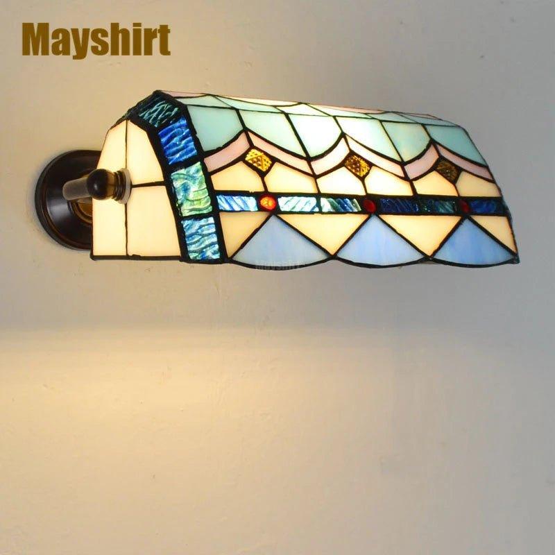 Stained Glass Wall Sconce Vintage Led Wall Light - Adrianas Specialty Lamp Shades