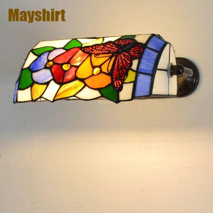 Stained Glass Wall Sconce Vintage Led Wall Light - Adrianas Specialty Lamp Shades