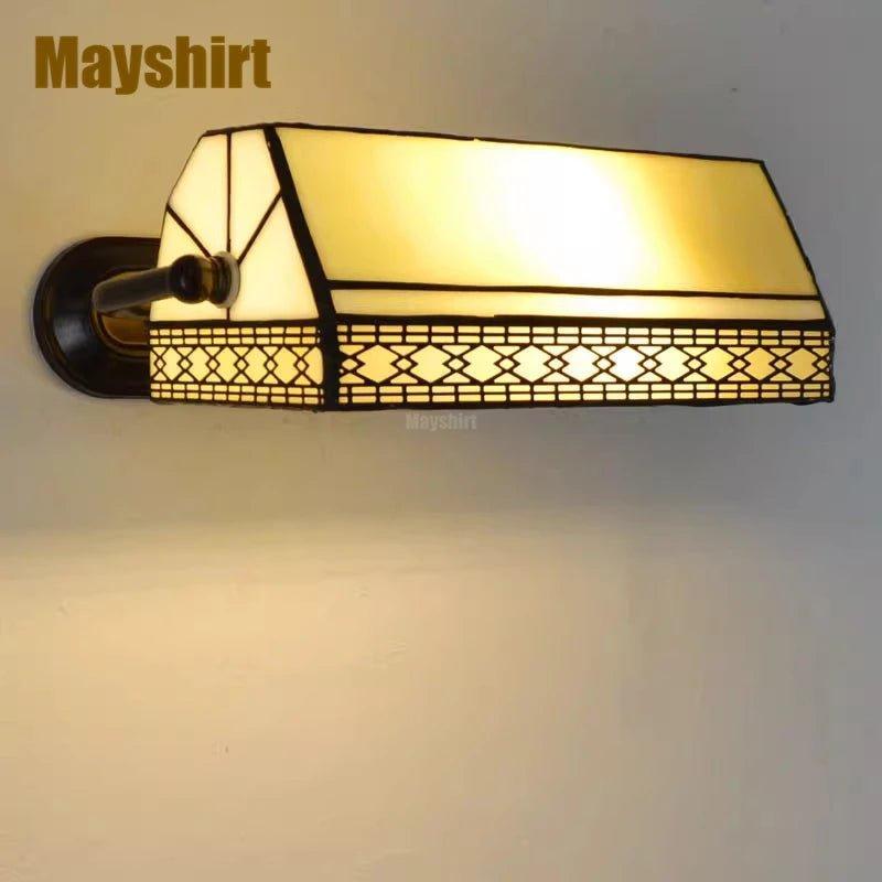 Stained Glass Wall Sconce Vintage Led Wall Light - Adrianas Specialty Lamp Shades