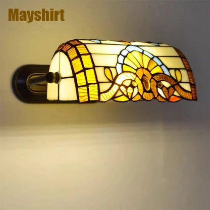 Stained Glass Wall Sconce Vintage Led Wall Light - Adrianas Specialty Lamp Shades