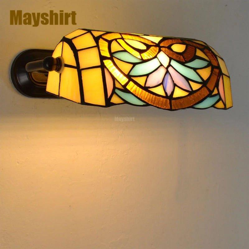 Stained Glass Wall Sconce Vintage Led Wall Light - Adrianas Specialty Lamp Shades