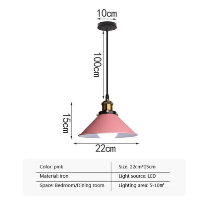 Modern Chandeliers Macaron Ceiling Pendant Lamps Creative Pendant Lights metal cone lamp shade Adrianas Specialty Lamp Shades