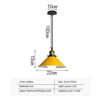 Modern Chandeliers Macaron Ceiling Pendant Lamps Creative Pendant Lights metal cone lamp shade Adrianas Specialty Lamp Shades