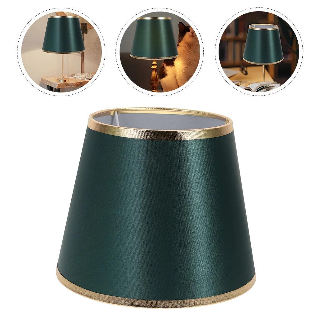 Modern Dark Green Fabric Lampshade for Table, Chandelier, and Desk Lamps Lamp Shades Adrianas Specialty Shades