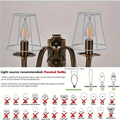 Modern Fabric Crystal Chandelier Mini Lamp Shades (6pcs) Lamp Shades Adrianas Specialty Shades