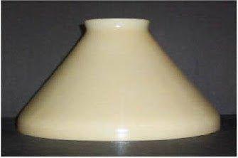 Nugold Gas Lamp Shades glass-cone-lamp-shades, three-and-four-inch-fitters Adrianas Specialty Lamp Shades