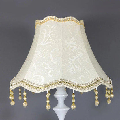 Pearl Tassel Table Lamp Shade Cloth Fringe Beads table lamp shades Adrianas Specialty Lamp Shades not available