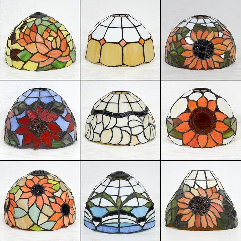 PL1208001 - Tiffany Vintage Stained Glass Lampshade - Adrianas Specialty Lamp Shades