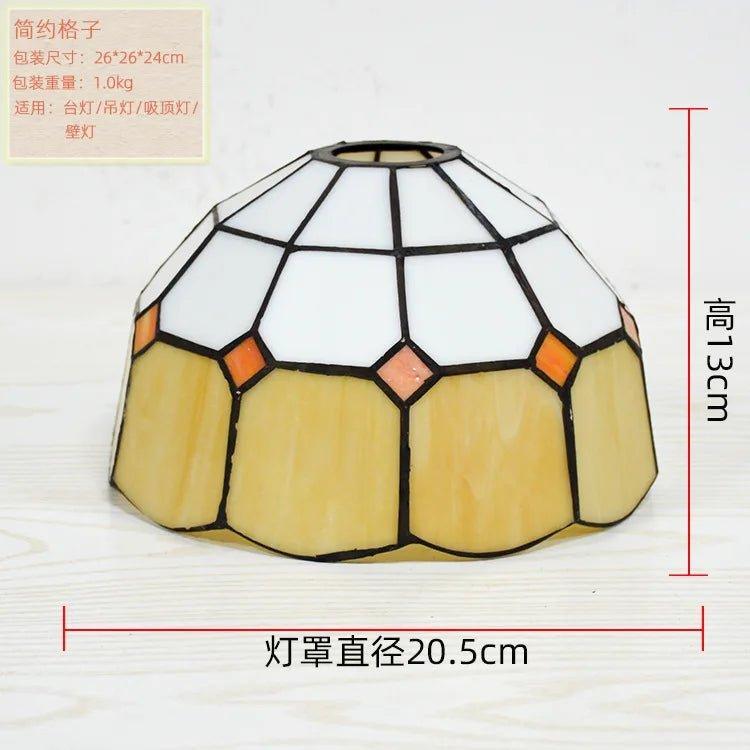 PL1208001 - Tiffany Vintage Stained Glass Lampshade - Adrianas Specialty Lamp Shades