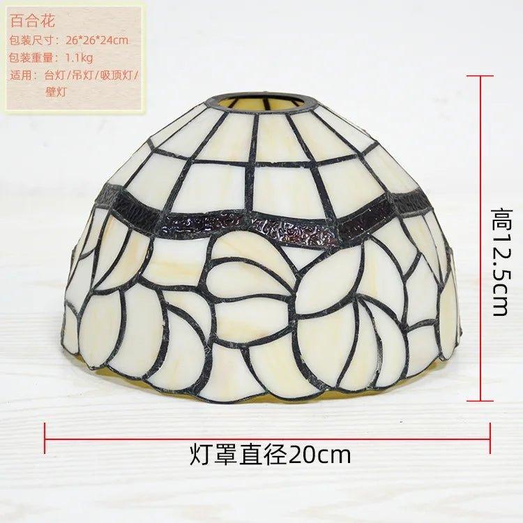 PL1208001 - Tiffany Vintage Stained Glass Lampshade - Adrianas Specialty Lamp Shades