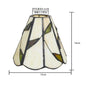 PL40127001 - Vintage Stained Glass Lampshade stained glass lampshades Adrianas Specialty Lamp Shades B2 - 1.65 inch top x 7 1/ inch bottom x 5 1/2 inch height