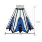 PL40127001 - Vintage Stained Glass Lampshade stained glass lampshades Adrianas Specialty Lamp Shades C1 - 1.65 inch top x 6 3/4 inch bottom x 5 1/2 inch height