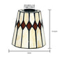 PL40127001 - Vintage Stained Glass Lampshade stained glass lampshades Adrianas Specialty Lamp Shades D3 - 1.65 top x 7 inch bottom x 5 inch height