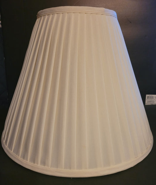 Cream Silk Knife Pleated Lamp Shade - Adrianas Specialty Lamp Shades