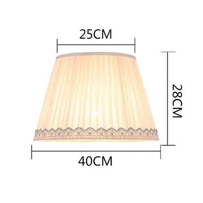 Pleated and Trimmed Table and Floor Lamp Shades table lamp shades Adrianas Specialty Lamp Shades D 16 inch bottom x 11 inch height CHINA