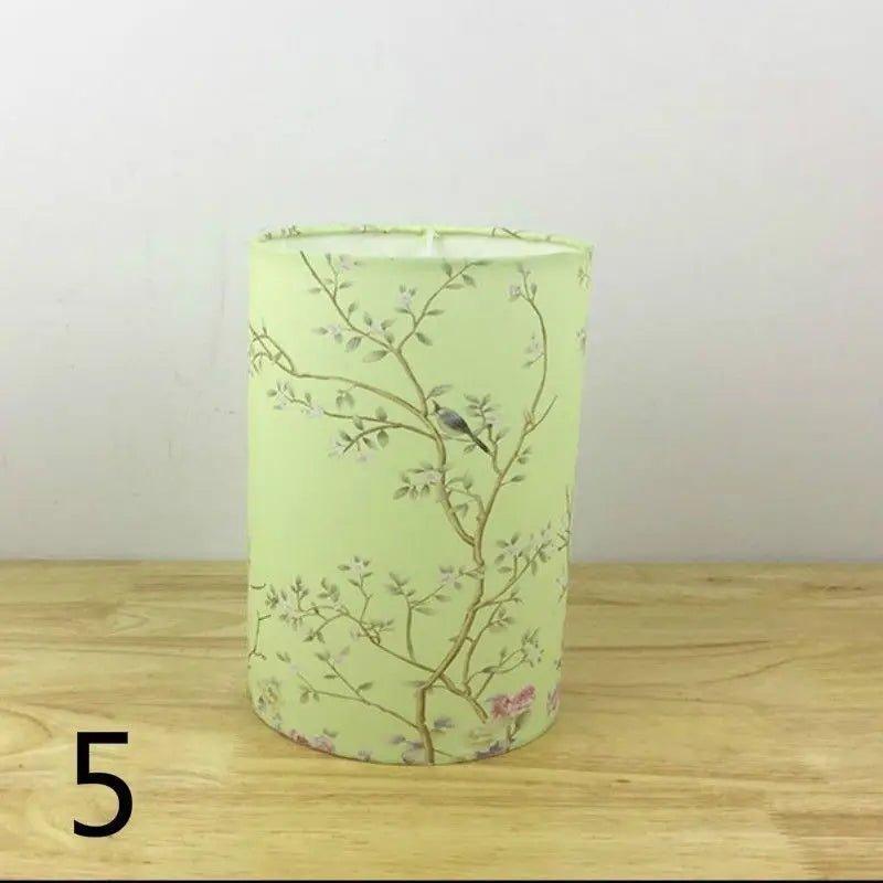 Retro Floral Bird Lamp Shade Small Lampshade Table Ceiling Light Cover Creative Bar Restaurant Bedroom Home Decor - Specialty Shades