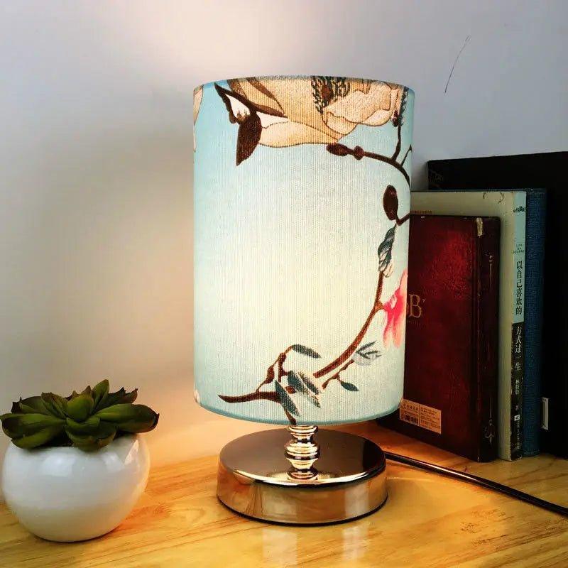 Retro Floral Bird Lamp Shade Small Lampshade Table Ceiling Light Cover Creative Bar Restaurant Bedroom Home Decor - Specialty Shades