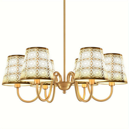 Rustic Golden Bell-Shaped Clip-on Set Lamp Shades Adrianas Specialty Shades