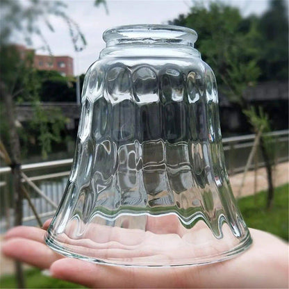 Clear Hammered Style Bell Glass Shade Replacement pendant lamp shades Adrianas Specialty Lamp Shades