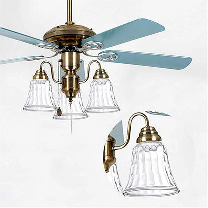 Clear Hammered Style Bell Glass Shade Replacement pendant lamp shades Adrianas Specialty Lamp Shades