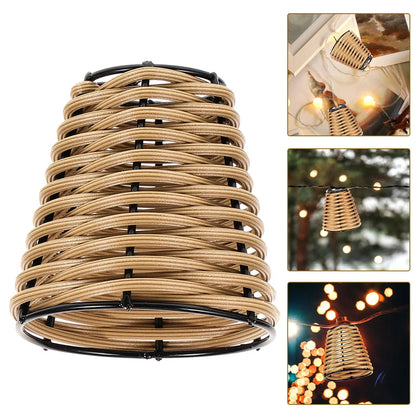 Small Bamboo Woven Lampshade Chandelier Replacement Cover Lamp Shades Adrianas Specialty Shades