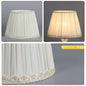 Soft Colored Shirred Lampshade Adrianas Specialty Lamp Shades Adrianas Specialty Shades Beige cover-lower mouth diameter 12 in